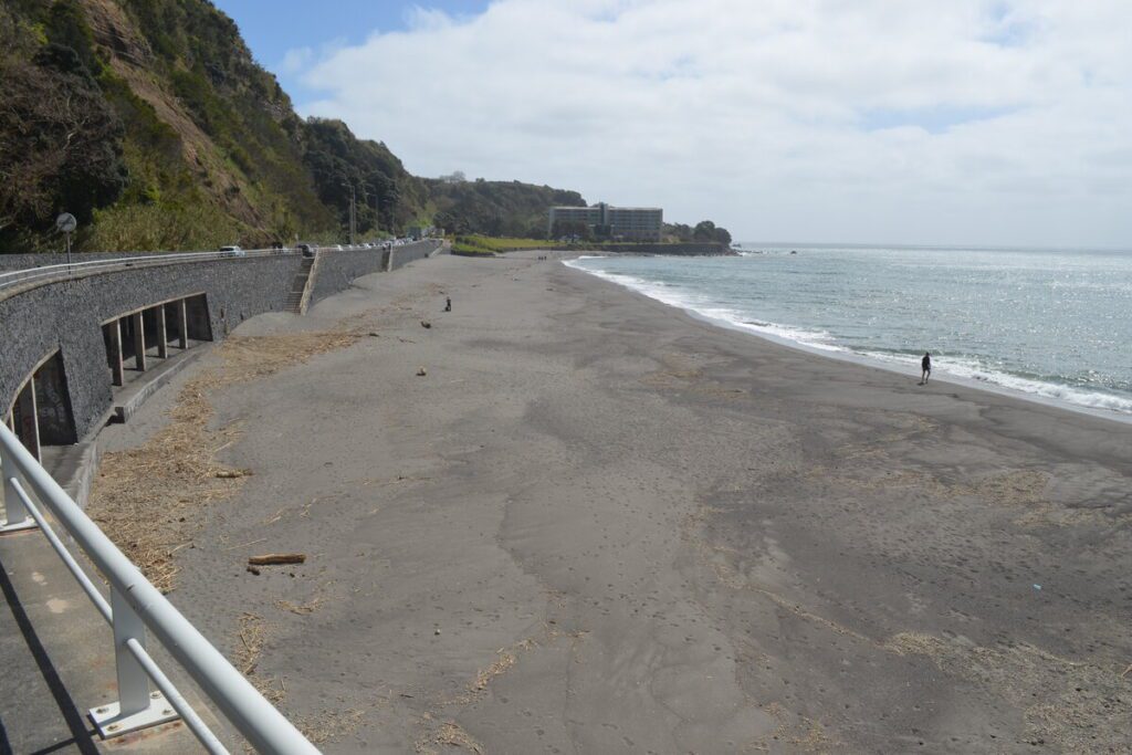 Praia Água de Alto panoramic view with hotel São Miguel