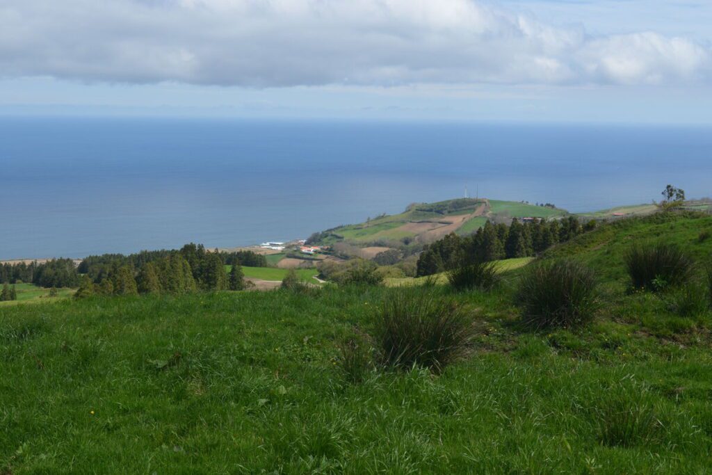Atlantic Ocean view near São Brás in São Miguel