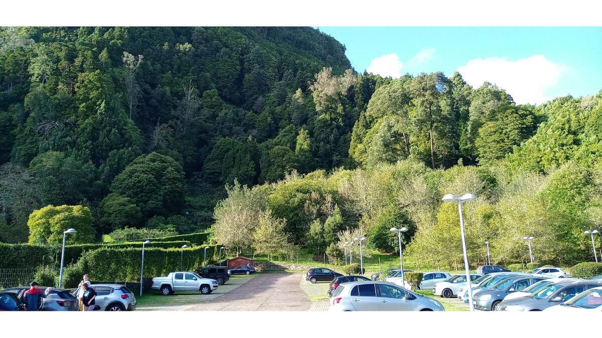 Parking area near Lagoa das Furnas São Miguel Azores
