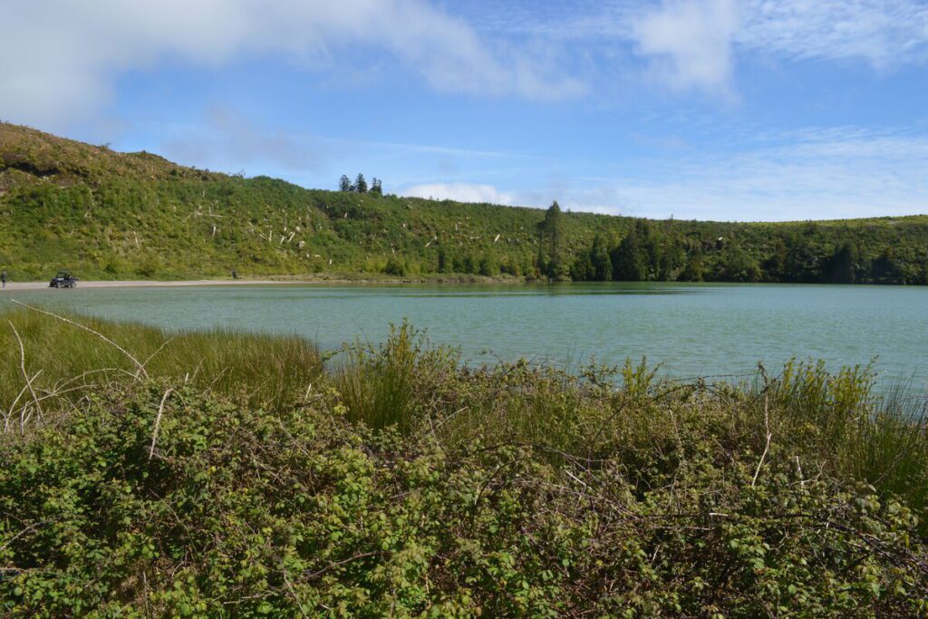 Lake view at Lagoa de São Brás in the Azores