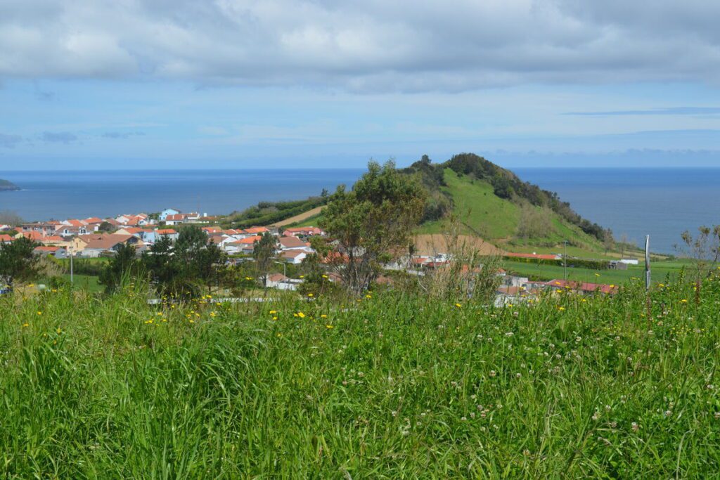 São Brás hills and coastline in São Miguel