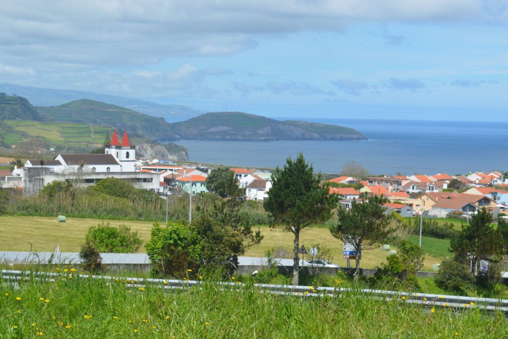 View over São Brás village in São Miguel