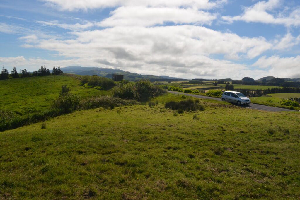 View over volcanic hills in São Miguel Island